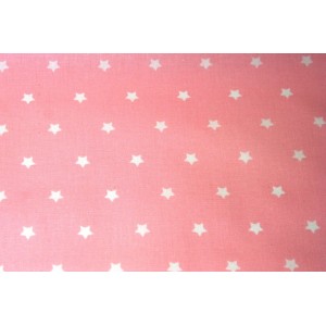 10cm beschichtete Baumwolle Sterne rosa   (Grundpreis € 18,00/m)
